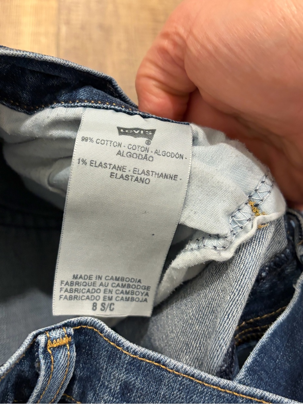 Levi's Blue Straight Leg Women's Jeans - Picture 4 of 10